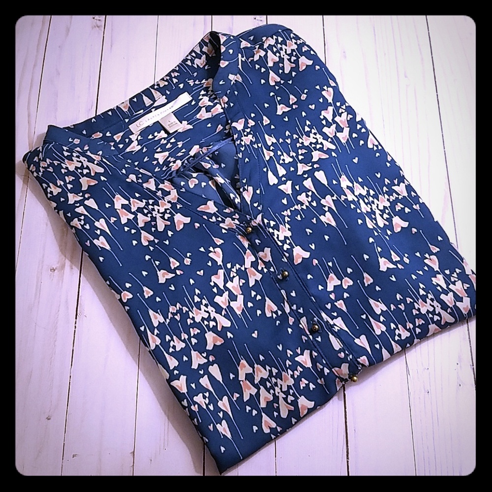 LC Lauren Conrad heart blouse
